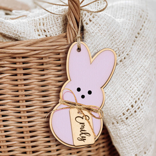 Custom 3D Easter Tag, Custom Easter Basket Tag, Personalized Easter Tag, Easter Bunny Name Tag, Easter Place Card, Spring Name Tag, Easter Gift VN12