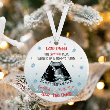 Baby Ultrasound Ornament 2024, First Baby Ornament, Pregnancy Announcement Ornament, Custom, Personalized, Keepsake Christmas Gift CX03-30 - Kindlytoys