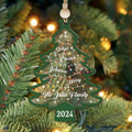 Personalized Christmas Family Names Tree Ornament, Christmas Tree Name Ornament CF139 - Kindlytoys