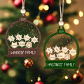 Personalized Family Christmas Ornament 3 Layers, Custom Family Names Wood Ornament CF206 - Kindlytoys