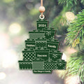 Personalized Family Christmas Ornament, Custom Christmas Tree Ornament with Family Names CF705 - Kindlytoys
