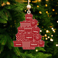 Personalized Family Christmas Ornament, Custom Christmas Tree Ornament with Family Names CF705 - Kindlytoys