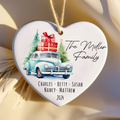 Personalized Family Christmas Ornament, Family Ceramic Ornament CY02-2 - Kindlytoys