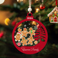 Personalized Family Christmas Ornaments, Gingerbread Ornament For Family CF222 - Kindlytoys