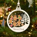 Personalized Family Christmas Ornaments, Gingerbread Ornament For Family CF222 - Kindlytoys