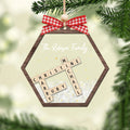 Personalized Family Crossword Shaker 4D Ornament, Family Name Christmas Ornament CF593 - Kindlytoys