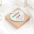 Personalized Family of 4 Ornament, Personalized Heart Shaped Ornament CY02-10 - Kindlytoys