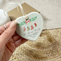 Personalized Family of 4 Ornament, Personalized Heart Shaped Ornament CY02-10 - Kindlytoys