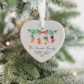 Personalized Family of 4 Ornament, Personalized Heart Shaped Ornament CY02-11 - Kindlytoys