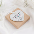 Personalized Family of 4 Ornament, Personalized Heart Shaped Ornament CY02-12 - Kindlytoys