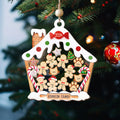Personalized Gingerbread House Family Ornament With Names, Custom Family Christmas Ornament CF506 - Kindlytoys