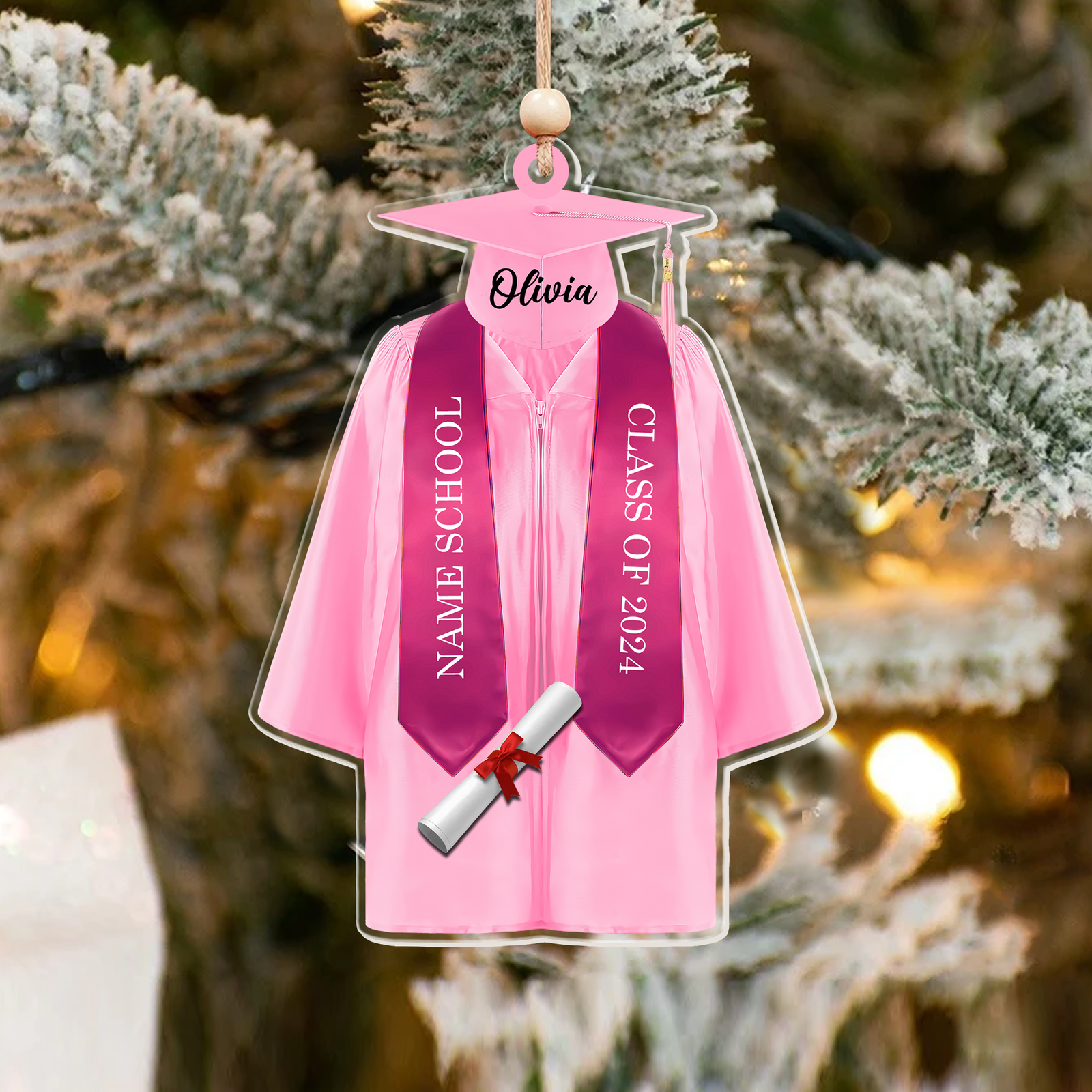 Personalized Graduation Ornament, Custom 2D Flatten Acrylic Ornament CF645 - Kindlytoys