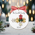 Personalized Puzzle Family Ornament, Christmas Ornament, Custom Ornament CF203 - Kindlytoys