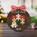 Personalized Puzzle Family Ornament, Christmas Ornament, Custom Ornament CF203 - Kindlytoys