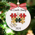 Personalized Puzzle Family Ornament, Christmas Ornament, Custom Ornament CF203 - Kindlytoys