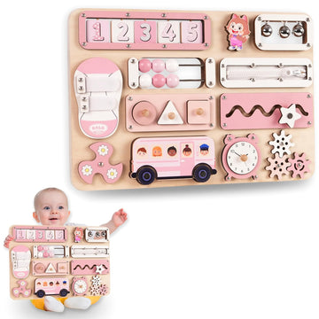 Busy Board Montessori Toys for 1 2 3 Year Old