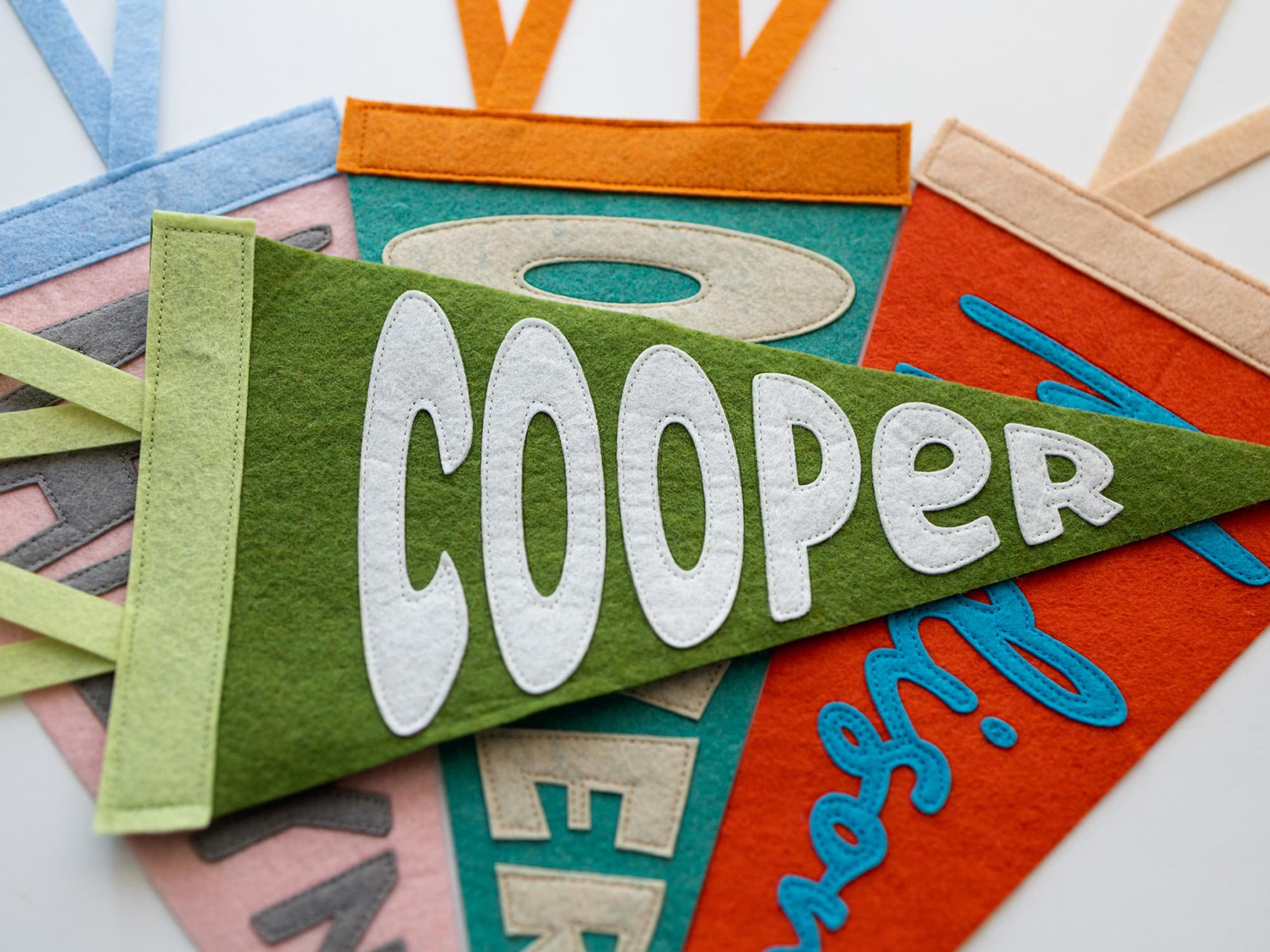 Personalized Name Pennant for Nursery Room Decor, Baby Shower Gift, Baby Boy Girl Name Nursery Flag, Baby Name Banner Flag Wall Hanging KDT34