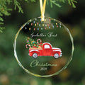 Baby's 1st Christmas Glass Ornament, Personalized Woodland Creatures, Baby Deer Ornament, Holiday Keepsake Ornament, New Baby Gift, 2024 Custom Baby Ornament GX06-13 - Kindlytoys