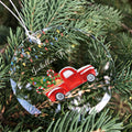 Baby's 1st Christmas Glass Ornament, Personalized Woodland Creatures, Baby Deer Ornament, Holiday Keepsake Ornament, New Baby Gift, 2024 Custom Baby Ornament GX06-13 - Kindlytoys