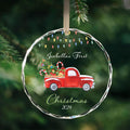 Baby's 1st Christmas Glass Ornament, Personalized Woodland Creatures, Baby Deer Ornament, Holiday Keepsake Ornament, New Baby Gift, 2024 Custom Baby Ornament GX06-13 - Kindlytoys