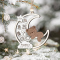Baby's 1st Christmas Ornament 2024, Personalized Babies First Christmas Ornament CF85 - Kindlytoys