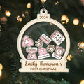 Baby's First Christmas Ornament 2024, Custom 4D Shake Babies Ornament CF17 - Kindlytoys
