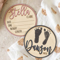 Birth Announcement Personalized Sign for Hospital, Newborn Birth Arrival Baby Name 3D Sign,Hello World Newborn Sign Baby Shower Gift BX04 - Kindlytoys