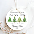 Ceramic New Home Ornament, Personalized First Christmas New Home Ornament CX02-10 - Kindlytoys
