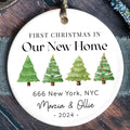 Ceramic New Home Ornament, Personalized First Christmas New Home Ornament CX02-10 - Kindlytoys