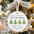 Ceramic New Home Ornament, Personalized First Christmas New Home Ornament CX02-10 - Kindlytoys