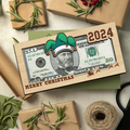 Christmas Money Holders 2024, Christmas Party Cash Holder Gift, Santa Money Cards, 2024 Wooden Money Holder MH65 - Kindlytoys