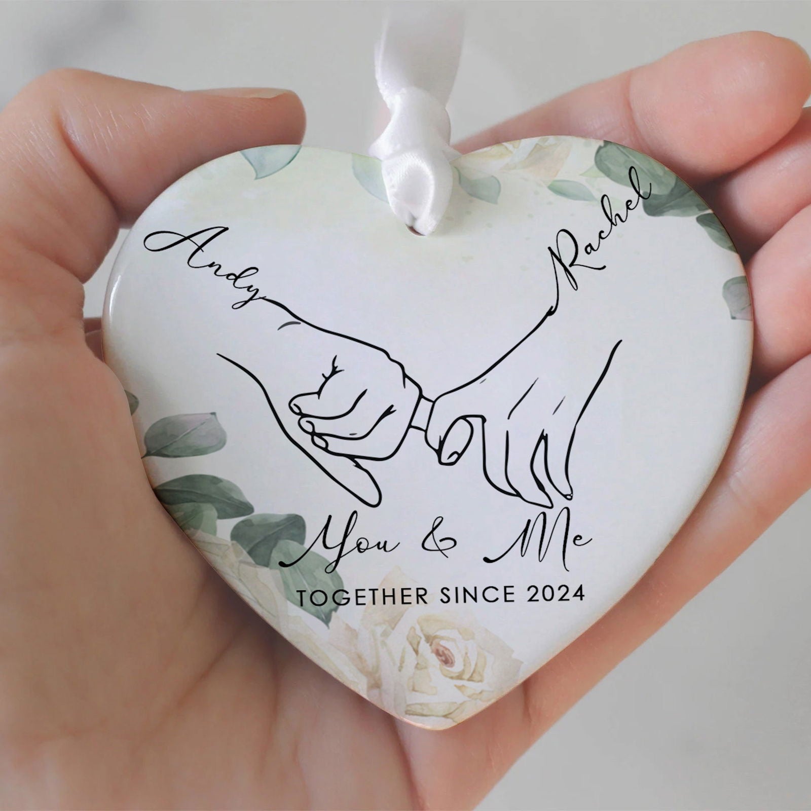 Couple Ornament First Christmas, Married Ornament Gift, Wedding Gift, Personalized Couple Gifts, Personalized Gift with Names CY03 - Kindlytoys