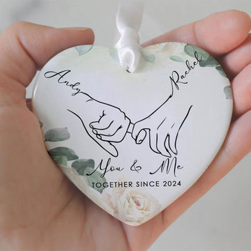 Couple Ornament First Christmas, Married Ornament Gift, Wedding Gift, Personalized Couple Gifts, Personalized Gift with Names CY03 - Kindlytoys