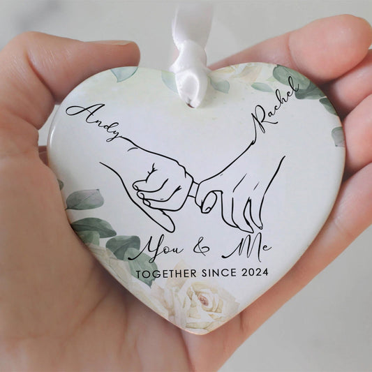 Couple Ornament First Christmas, Married Ornament Gift, Wedding Gift, Personalized Couple Gifts, Personalized Gift with Names CY03 - Kindlytoys