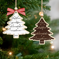 Custom 3D Christmas Tree Ornament, Family Names Ornament, Christmas Gift Tag CF168 - Kindlytoys