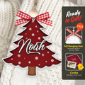 Custom 3D Christmas Tree Stocking Tags/Ornament, Christmas Gift Tag, Custom Wood Name Tags Painted, CF72 - Kindlytoys