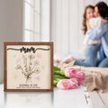 Custom Birth Month Flowers Sign, First Mom Now Grandma Gift, Unique Mothers Day Gift, Personalized Gift for Mom and Grandma MS22 - Kindlytoys