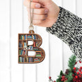 Custom Bookish Ornament, Personalized Christmas Book Tree Name Ornament CF114 - Kindlytoys