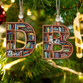 Custom Bookish Ornament, Personalized Christmas Book Tree Name Ornament CF114 - Kindlytoys