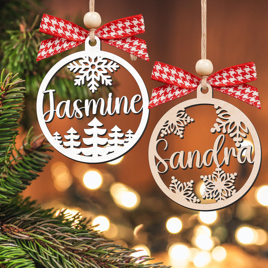 Custom Christmas Name Tag, Personalized Christmas Hanging Stocking Name Tag KT36 - Kindlytoys