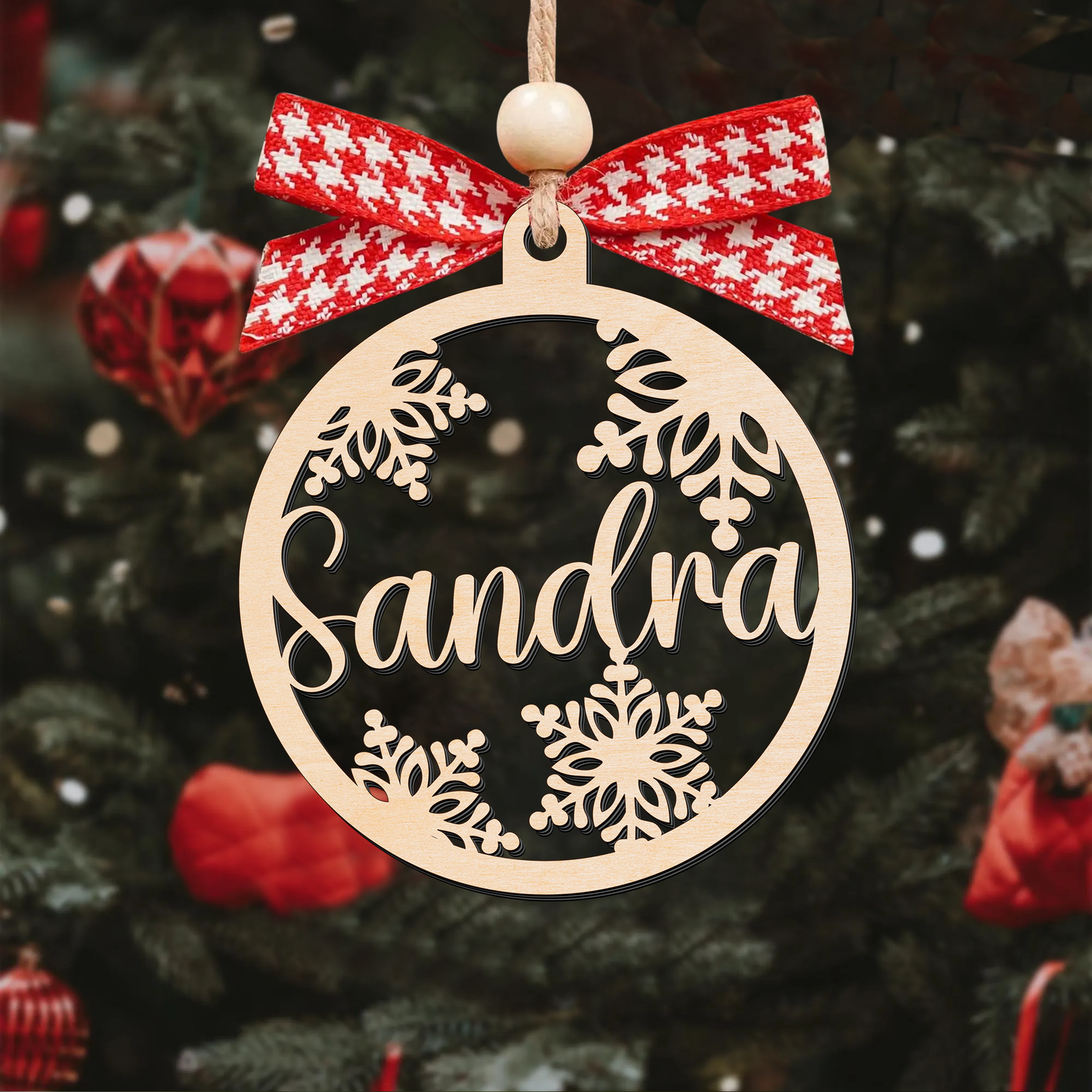 Custom Christmas Name Tag, Personalized Christmas Hanging Stocking Name Tag KT36 - Kindlytoys