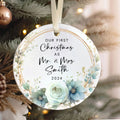 Custom Couple Ornament Gift, Ornament Engagement Gift For Newly Engaged Couple CX03-44 - Kindlytoys