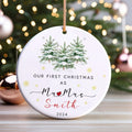 Custom Couple Ornament Gift, Ornament Engagement Gift For Newly Engaged Couple CX03-46 - Kindlytoys