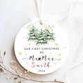 Custom Couple Ornament Gift, Ornament Engagement Gift For Newly Engaged Couple CX03-46 - Kindlytoys