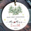 Custom Couple Ornament Gift, Ornament Engagement Gift For Newly Engaged Couple CX03-46 - Kindlytoys