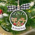 Custom Family Christmas Ornament With Pets, Personalized Gingerbread Family Ornament 2024, CF04 - Kindlytoys