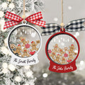 Custom Family Christmas Ornament With Pets, Personalized Gingerbread Family Ornament 2024, CF04 - Kindlytoys