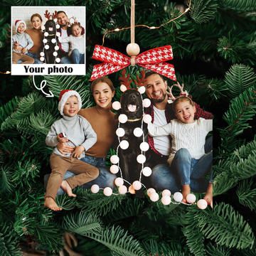 Custom Family Photo Ornament, Custom Picture Ornament Christmas CF620