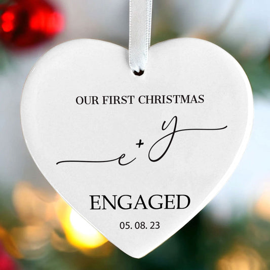 Custom First Christmas Married Ornament, Mr Mrs Ornament, Personalized Wedding Gift CY05-11 - Kindlytoys