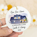 Custom House Address Christmas Ornament, Couples New Home Ornament CX01-3 - Kindlytoys